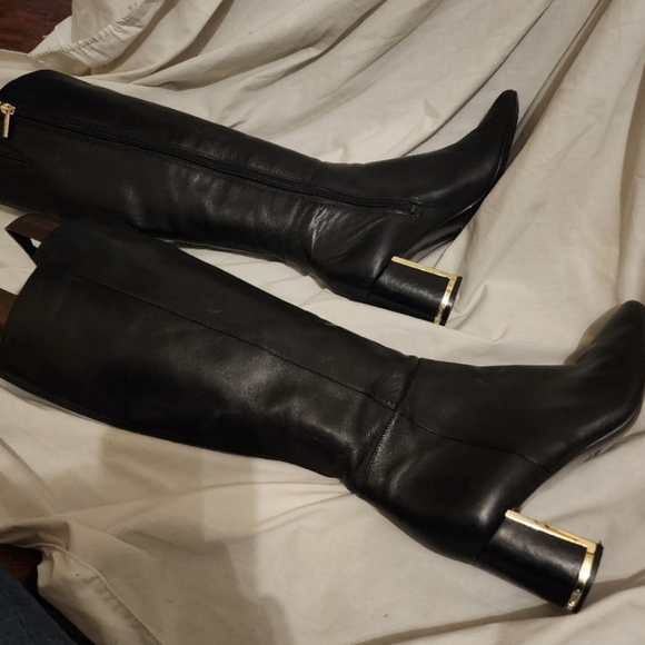 Karl Lagerfield signature knee high boots 8.5 - Picture 7 of 15